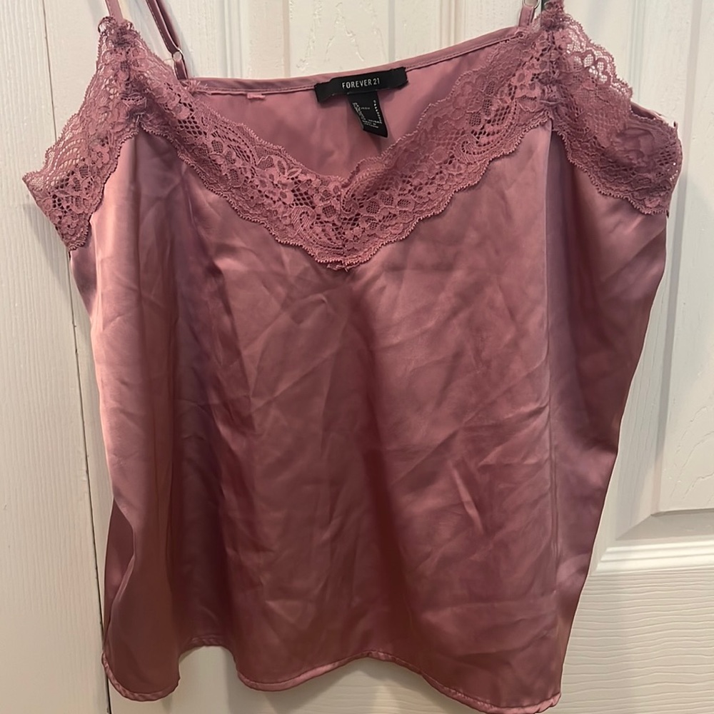 Free people lace satin tank